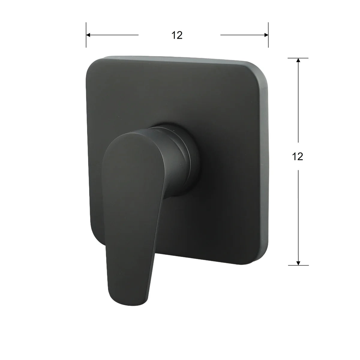 Concealed Shower Mixer Valve Matte Black – modern bathroom fitting South Africa