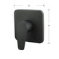 Concealed Shower Mixer Valve Matte Black – modern bathroom fitting South Africa