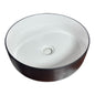 Black & White Round Basin