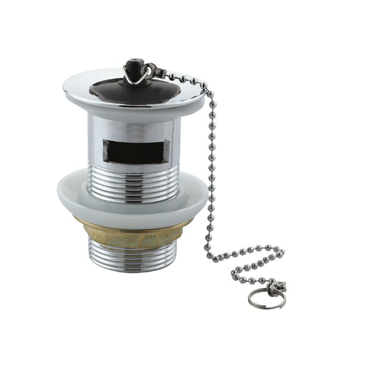 Slotted Pop-Up Waste with Rubber Plug
