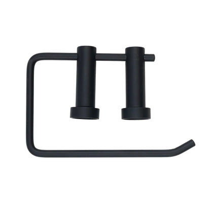 Matte black toilet roll holder – modern wall-mounted bathroom accessory South Africa