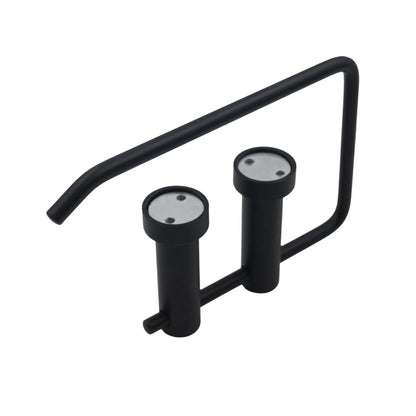 Matte black toilet roll holder – modern wall-mounted bathroom accessory South Africa