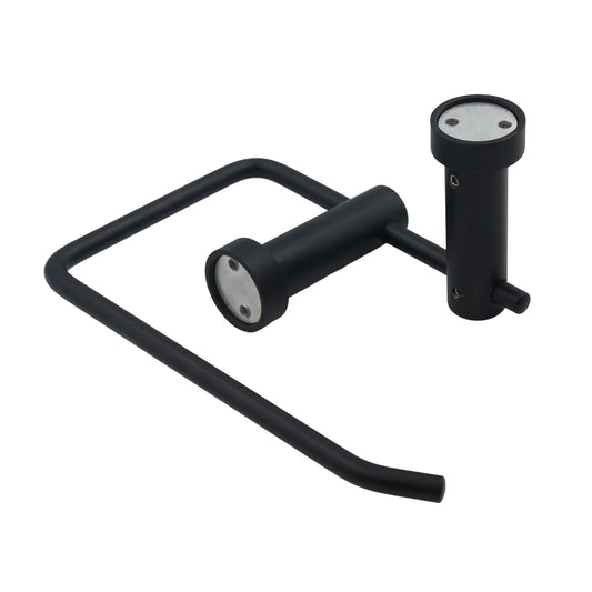 Matte black toilet roll holder – modern wall-mounted bathroom accessory South Africa