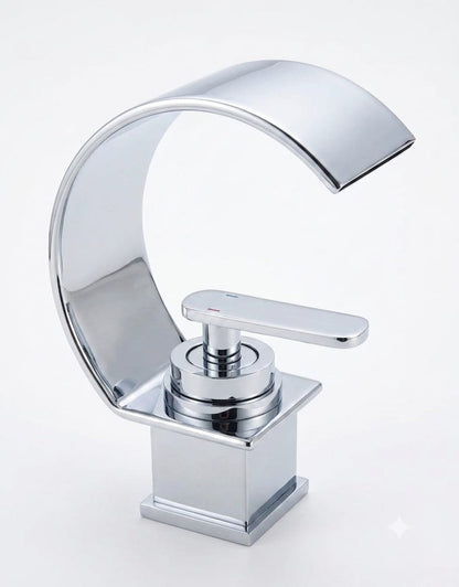 Chrome Waterfall Bathroom Basin Mixer Tap