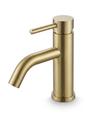 Basin faucet-brushed gold