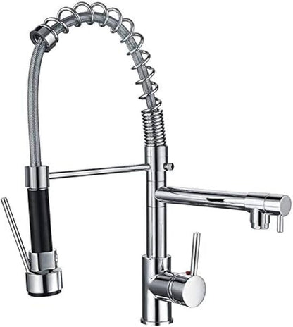 Pull-out 2 way spout kitchen faucet mixer
