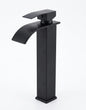 Modern Matte Black Waterfall Basin Faucet