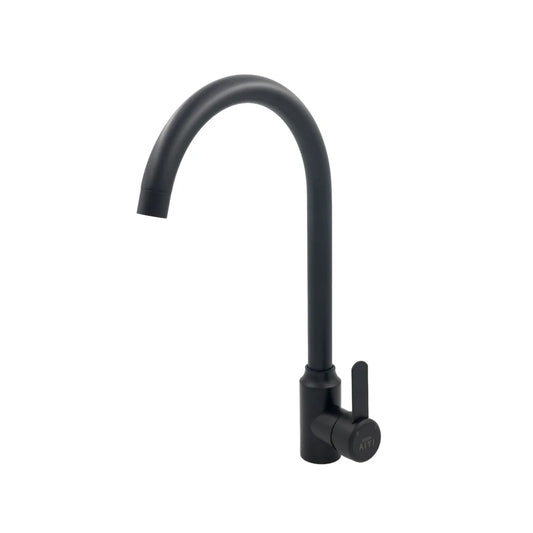 High-arc Kitchen faucet mixer - matte black