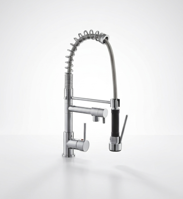 Pull-out 2 way spout kitchen faucet mixer