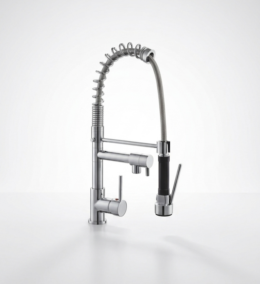 Pull-out 2 way spout kitchen mixer -chrome