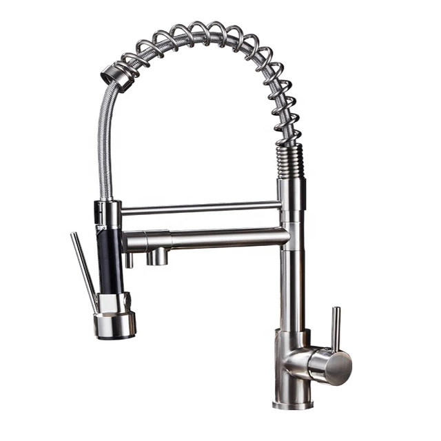 Pull-out 2 way spout kitchen faucet mixer