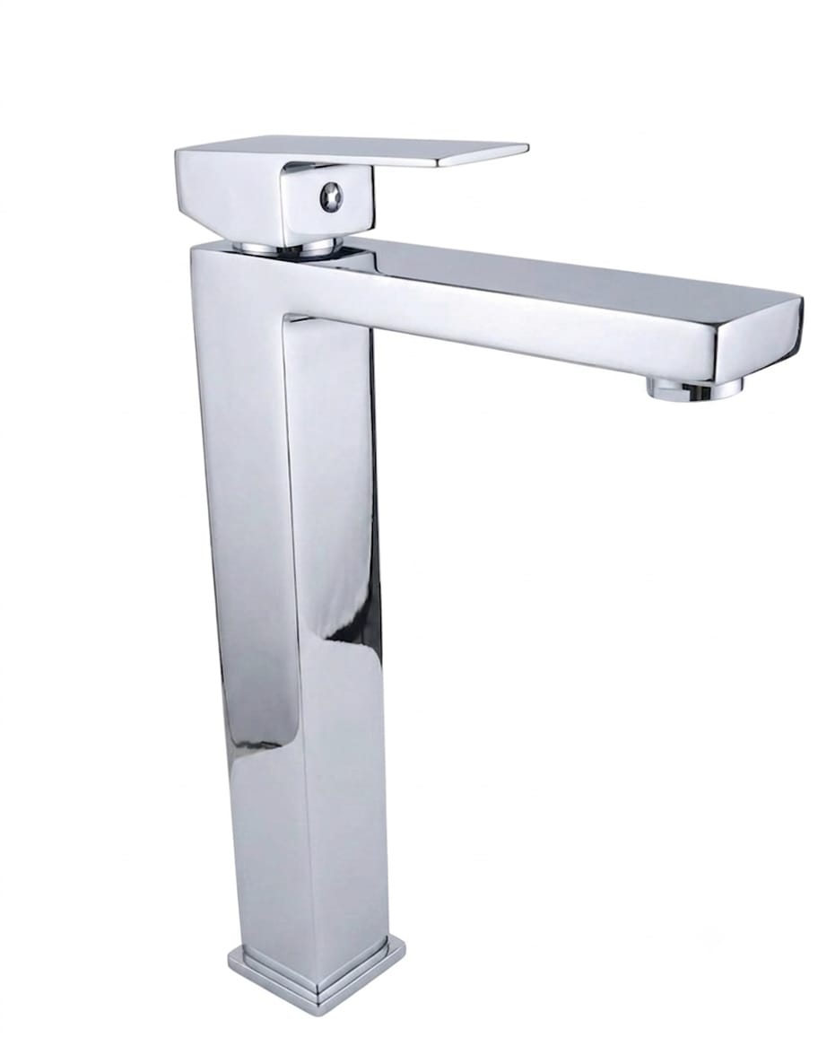 Modern Chrome Tall Mixer Faucet