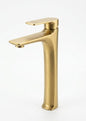 Modern Brushed Gold Tall Basin Faucet