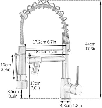 Pull-out 2 way spout kitchen faucet mixer
