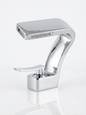 Curved Chrome Basin Mixer Tap