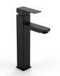 Modern Matte Black Tall-Body Square Basin Mixer