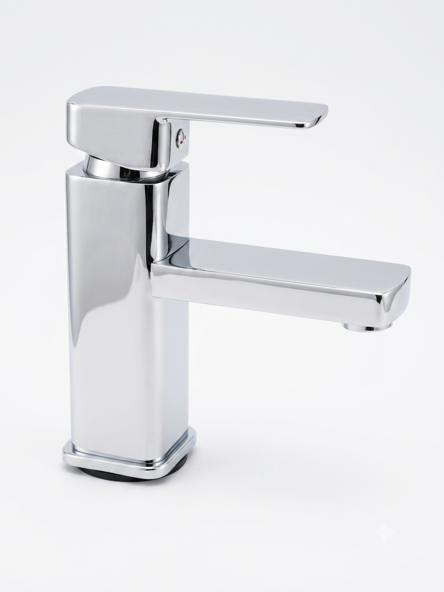 Square Basin mixer-chrome